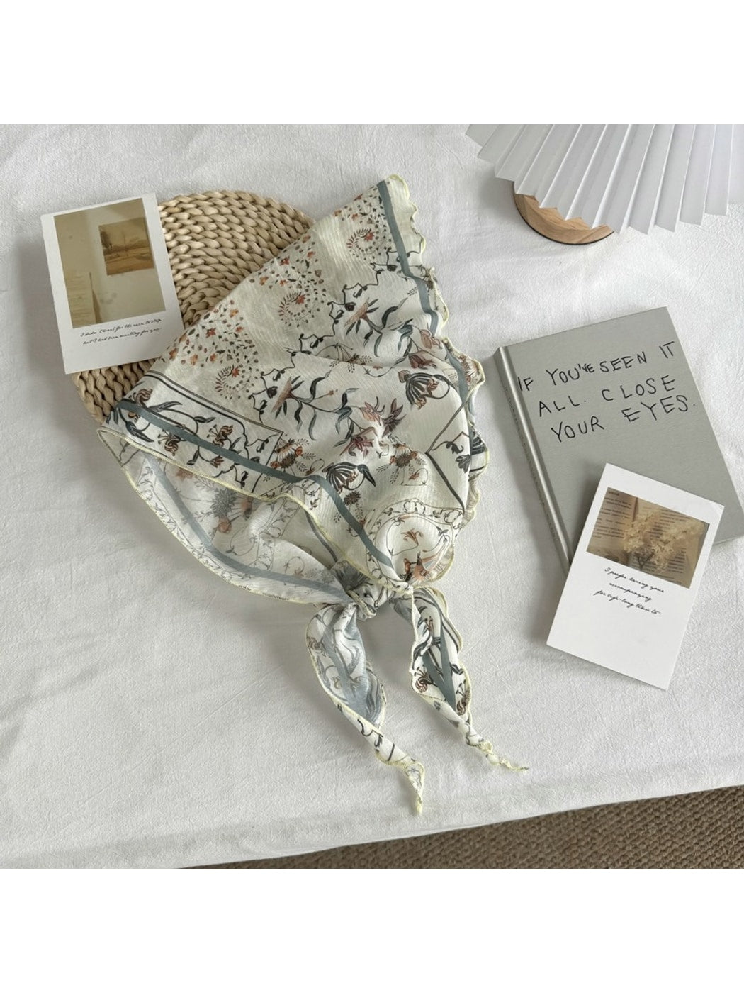 Scarvii - Floral and Geometric Bandana Scarf
