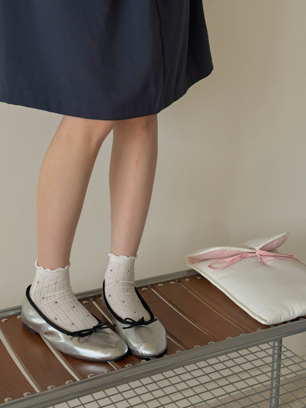 Rufia - Soft Dot Rib Knit Ankle Socks product image 8