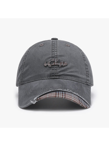 Haila - Adjustable Letter Embroidered Baseball Cap