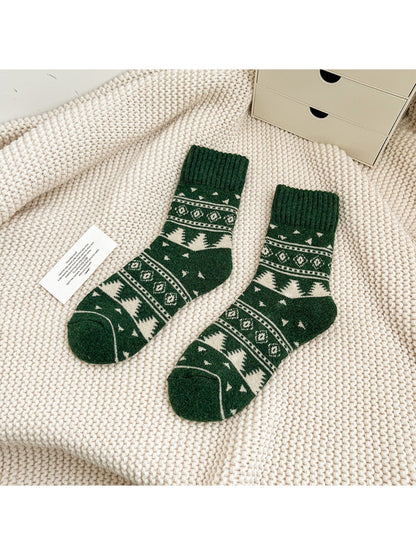 Rufia - Forest Pattern Crew Socks