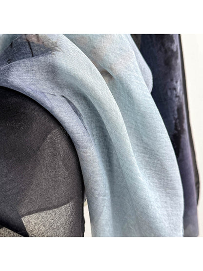 Scarvii - Fashion Ink Print Summer Wrap Scarf