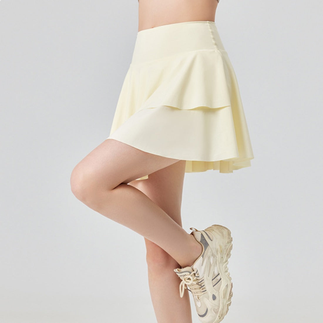 Stepo - Macaron Pleated Tennis Skirt Golf Skirt