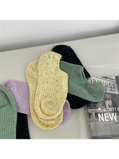 Rufia - Speckled Ribbed Ankle Socks product image 2