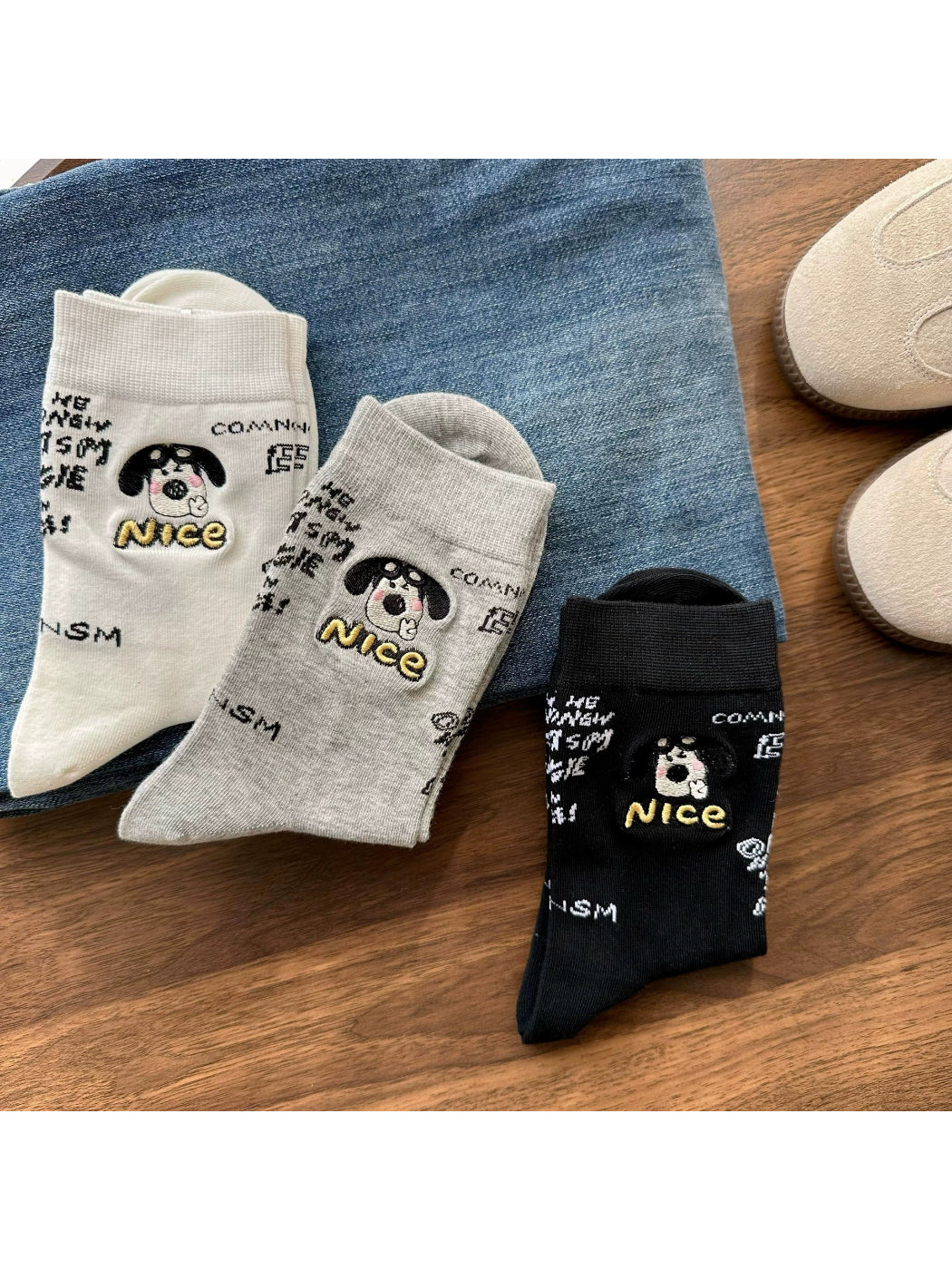 Rufia - Puppy Character Crew Socks product image 2