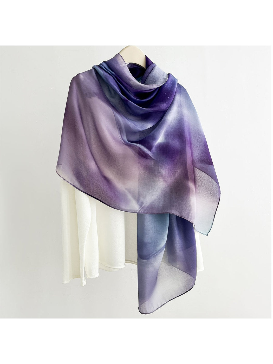 Scarvii - Ink Floral Printed Summer Wrap Scarf