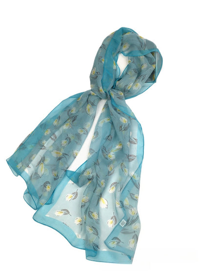 Scarvii - Flower Print Scarf & Shawl