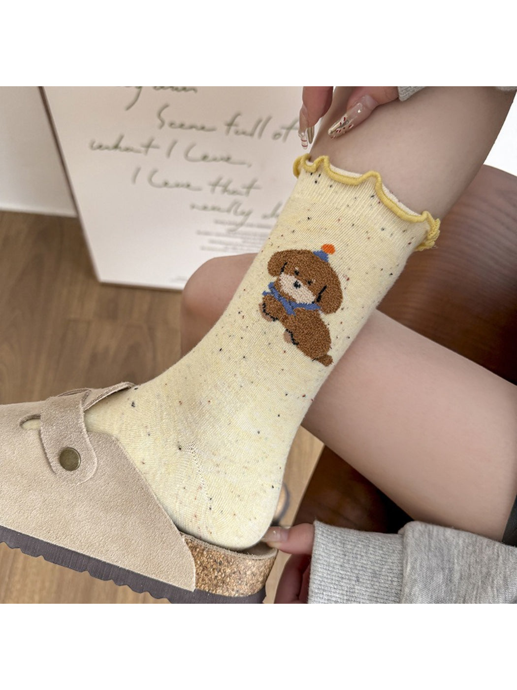 Rufia - Cute Animal Pattern Ruffle Crew Socks product image 8