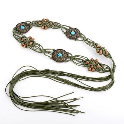Beco Green Vintage Woven Adjustable Belt additional product view