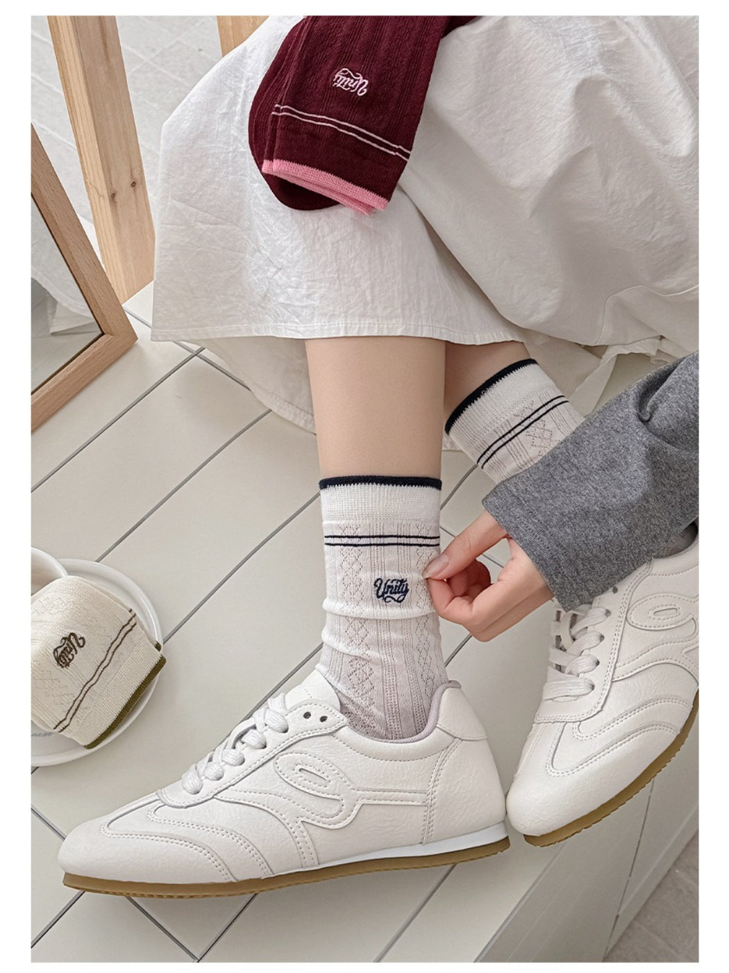 Rufia - Classic Color Edge Crew Socks product image 8