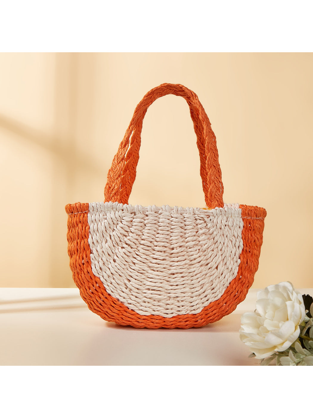 Cosbai - Fruit Slice Straw Tote Bag - image 6