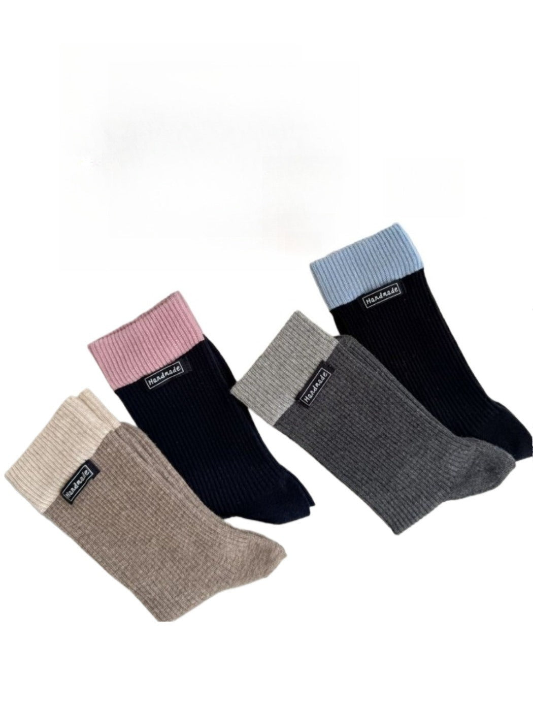 Rufia - Color-Block Mid-Calf Socks