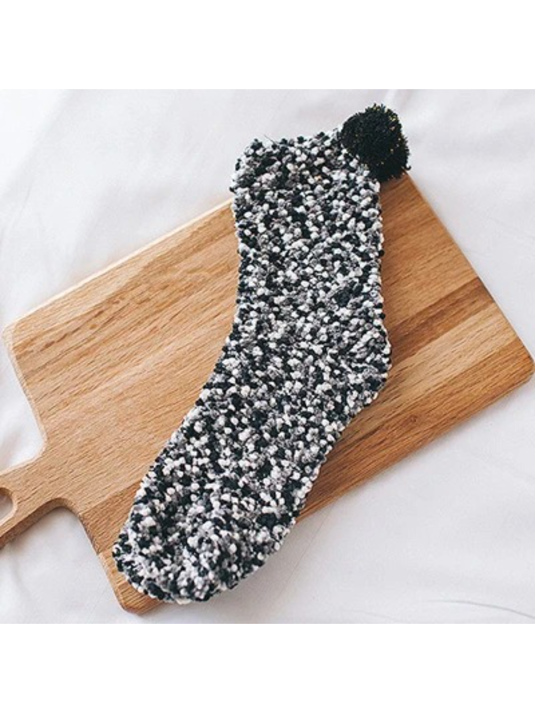 Rufia - Speckled Pom-Pom Crew Socks