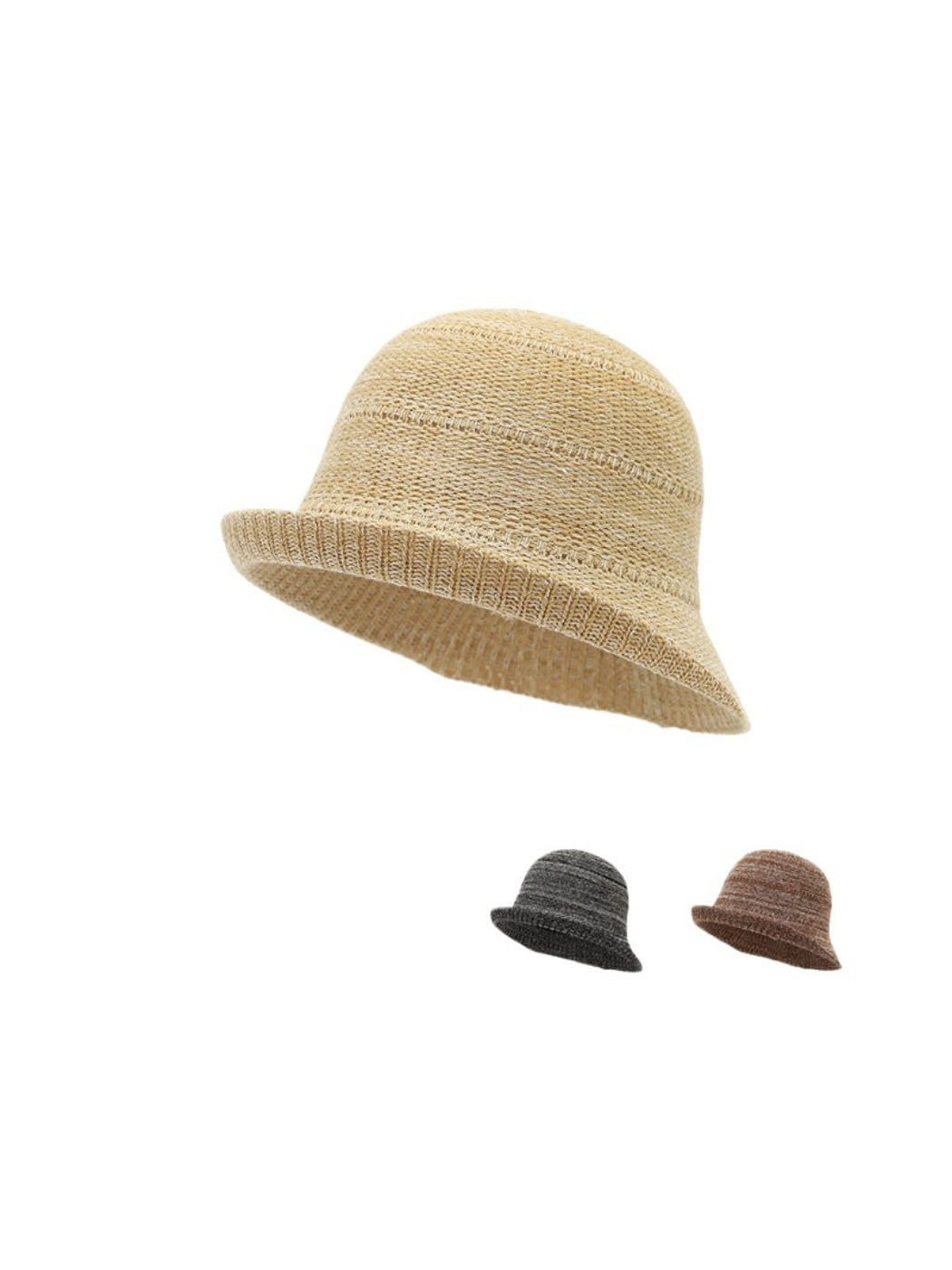 Lightweight Soft Knit Bucket Hat