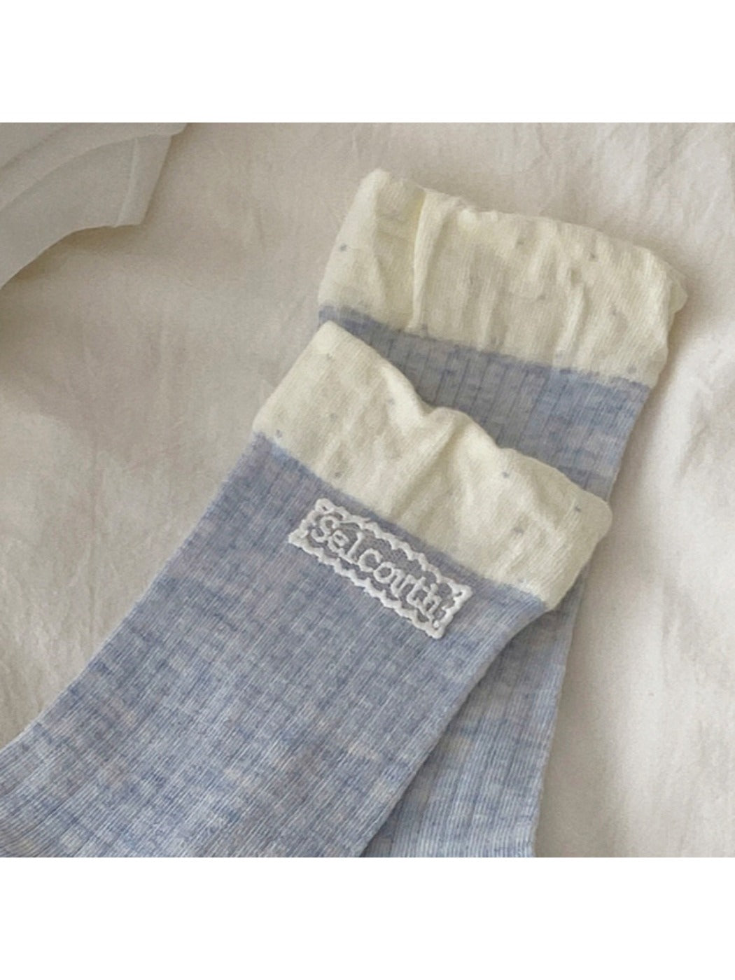 Rufia - Retro Simple Mid-Calf Socks - Sweet & Vintage
