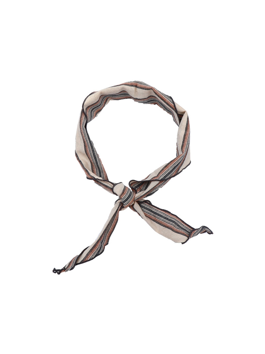 Scarvii - Retro Striped Literary Style Triangle Bandana