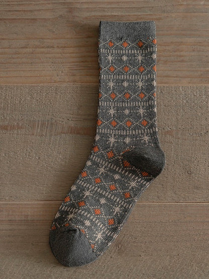 Rufia - Vintage Thick Mid-Calf Winter Socks