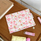 Side view of Cosbai Candy Check Makeup Bag highlighting its rectangular shape
