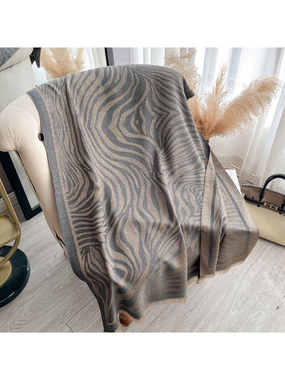 Scarvii - Soft Zebra Print Scarf