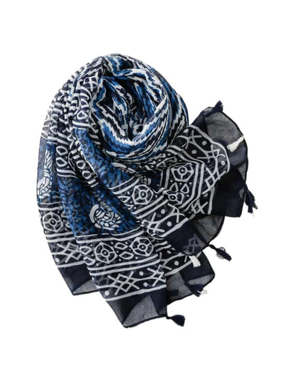 Scarvii - Modern Diamond Print Casual Scarf
