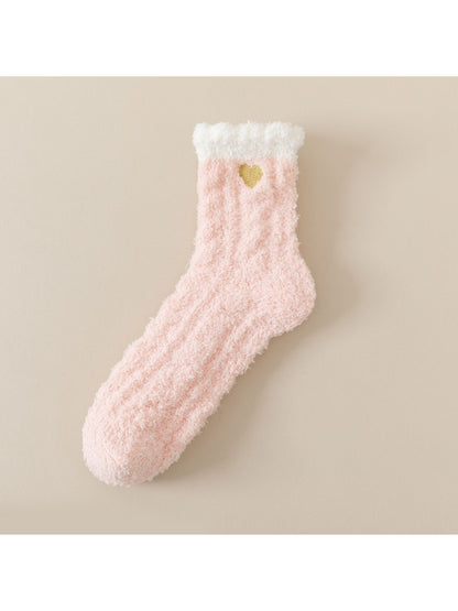 Rufia - Soft Pastel Fuzzy Lounge Socks