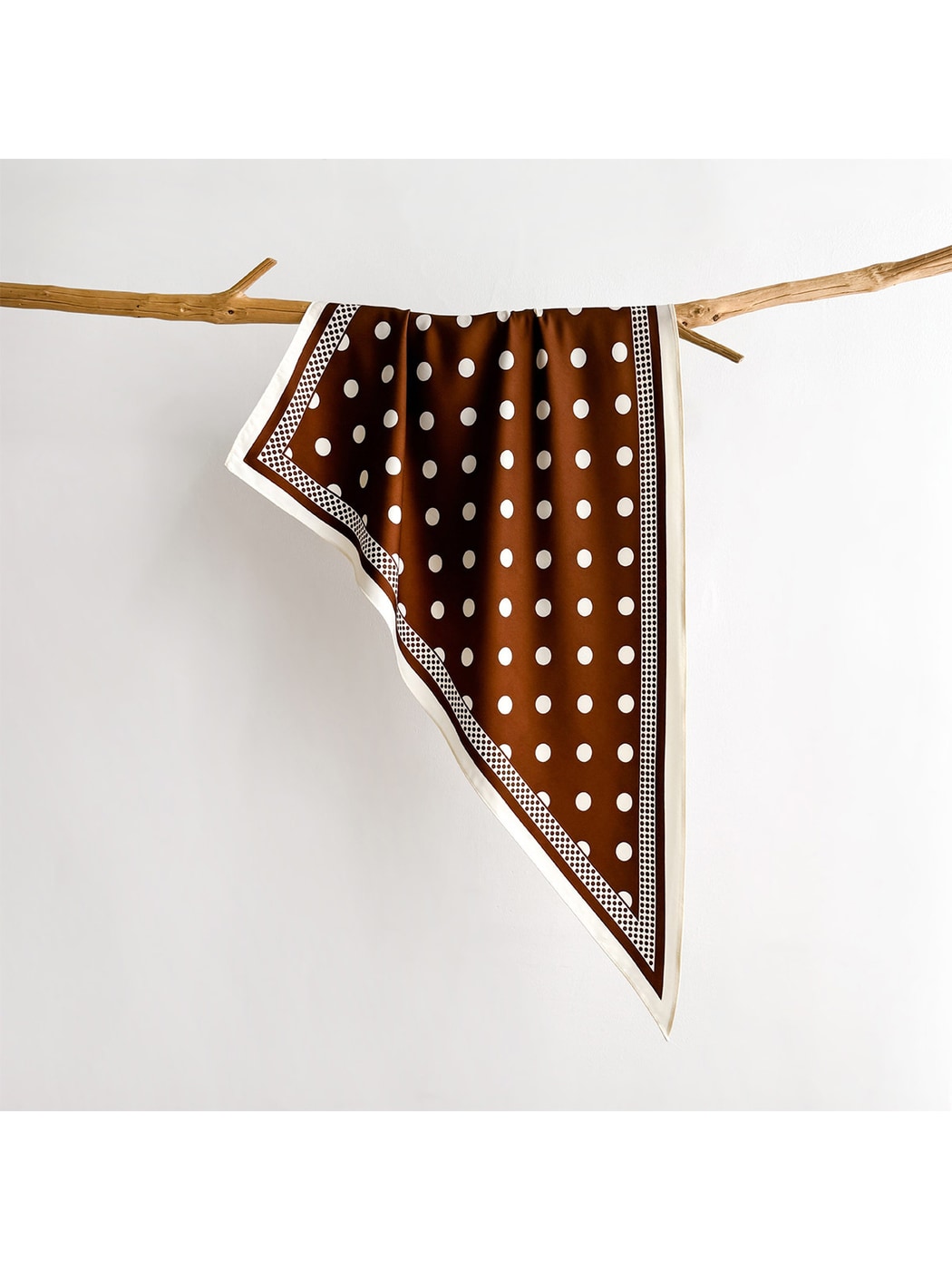 Scarvii - Polka Dot Border Square Scarf