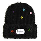 Haila - Colorful Button Knitted Earflap Beanie