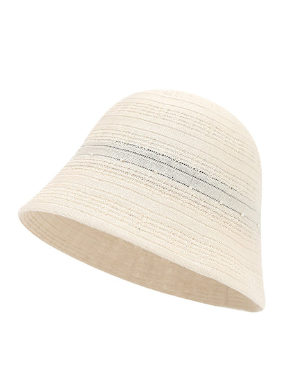 Haila - Hollow-Out Round Crown Women's Bucket Hat