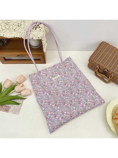 Cosbai - Sweet Floral Print Shoulder Bag