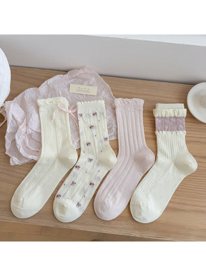 Rufia - Sweet Lace Trim Crew Socks product image 8