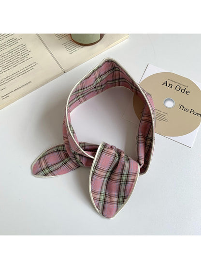Scarvii - Vintage Mixed Pattern Skinny Scarf