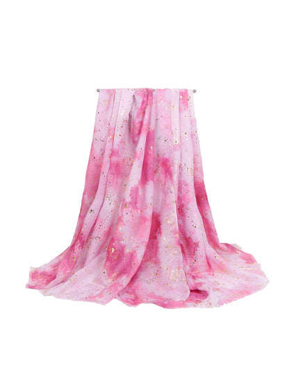 Scarvii - Watercolor Style Print Long Fashion Scarf