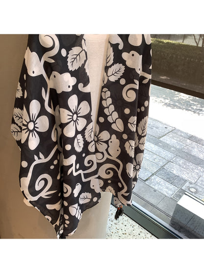 Scarvii - Classic Flower Patterned Scarf