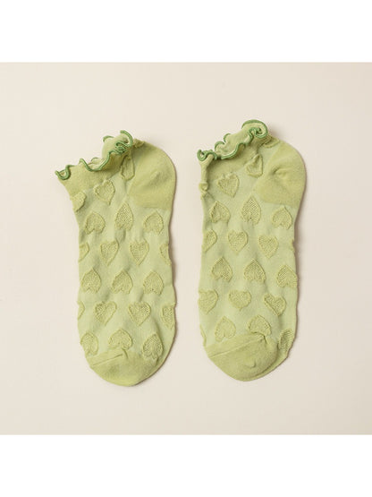 Rufia - Textured Heart Ankle Socks product image 11