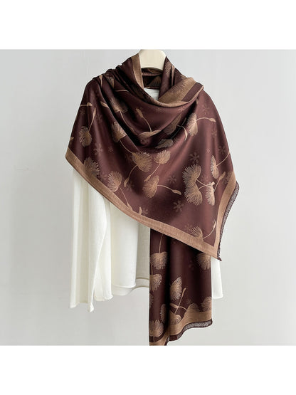 Scarvii - Elegant Dandelion Print Summer Wrap Scarf