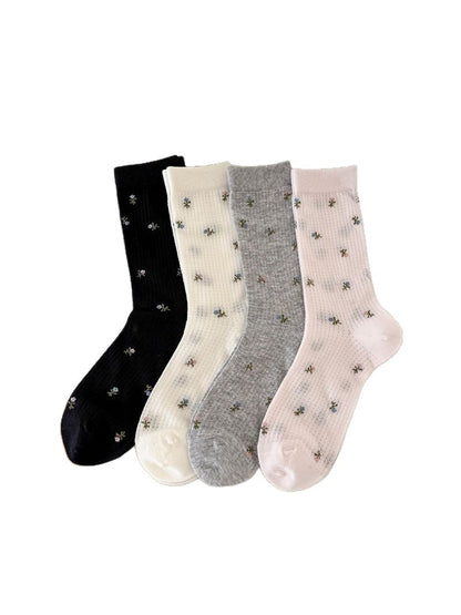 Rufia - Women's Floral Pattern Casual Socks