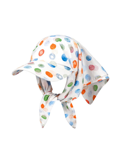 Haila - Watercolor Dot Scarf Baseball Cap