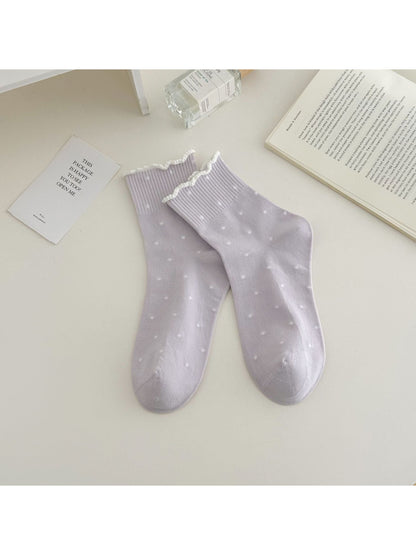 Rufia - Polka Dot Lettuce Crew Socks product image 9