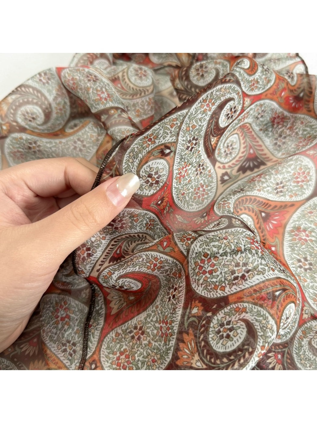 Scarvii - Gradient Color Long Narrow Fashion Scarf