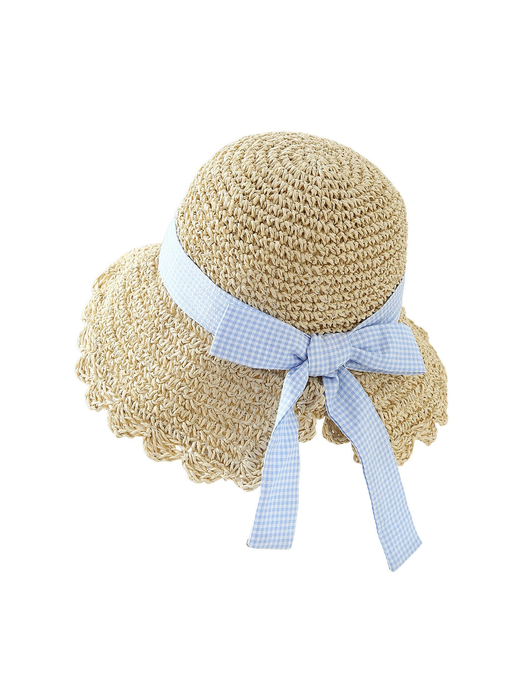 Haila - Bow Trim Round Crown Summer Sun Hat