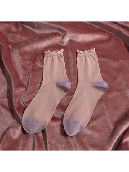 Rufia - Colorblock Ribbed Crew Socks product image 6