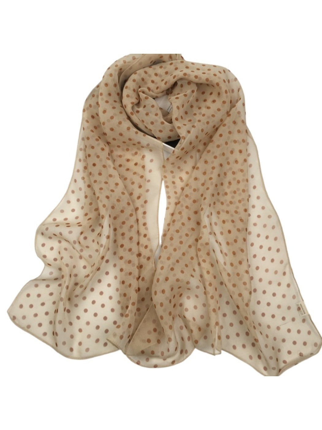 Scarvii - Vintage Polka Dot Lightweight Scarf - Fashion & Soft