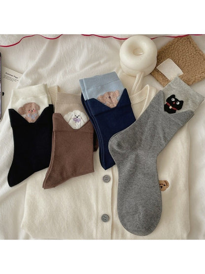 Rufia - Double Wear Socks with Cute Animals Patterns for Women