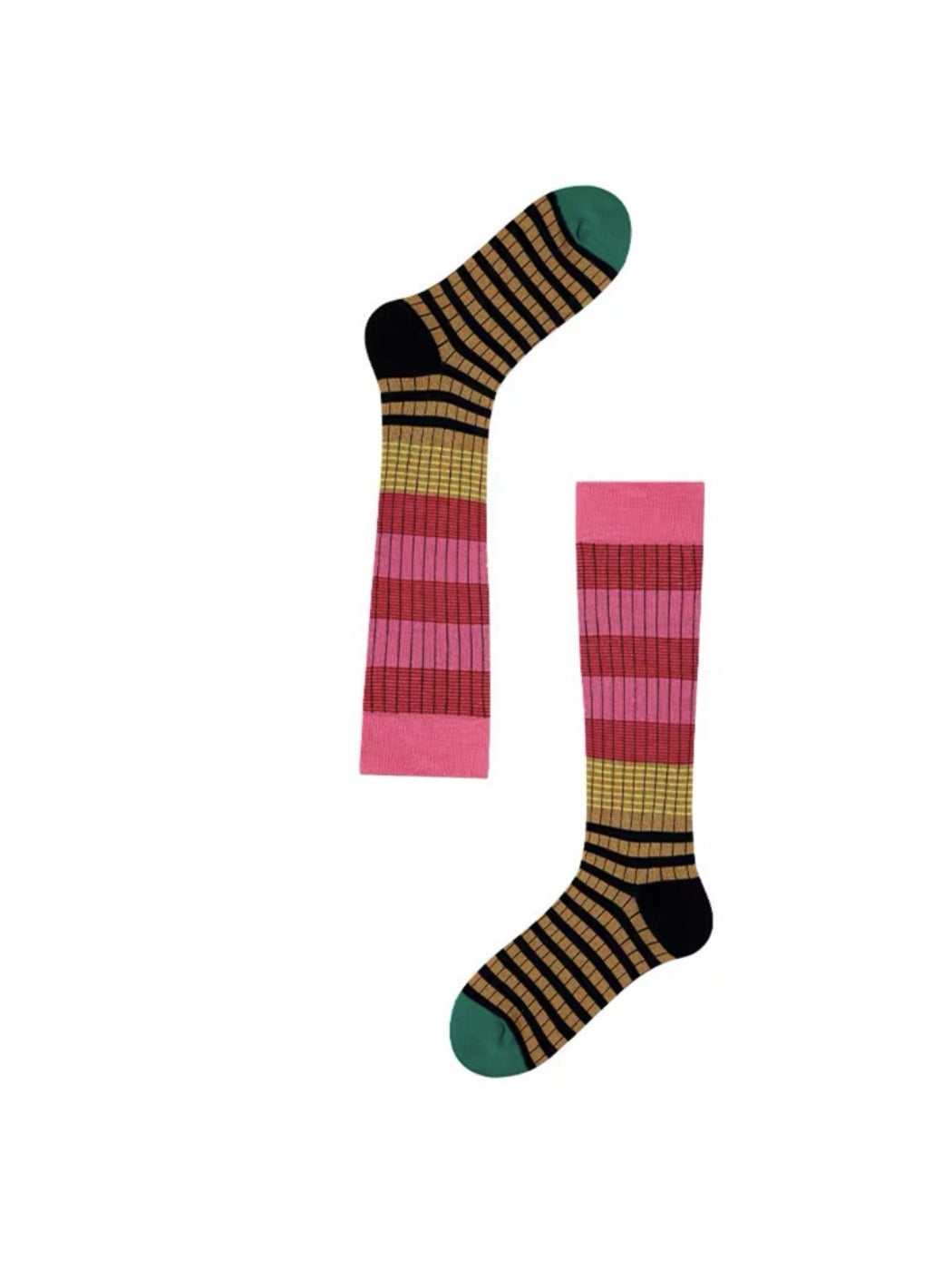 Rufia - Bold Colorblock Striped Mid-Calf Socks product image 4