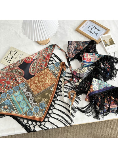 Scarvii - Chic Fringed Fashion Triangle Bandana