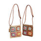 Cosbai - Vintage Square Crochet Flower Crossbody Bag