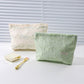 Cosbai - Floral Jacquard Handheld Women's Makeup Bag
