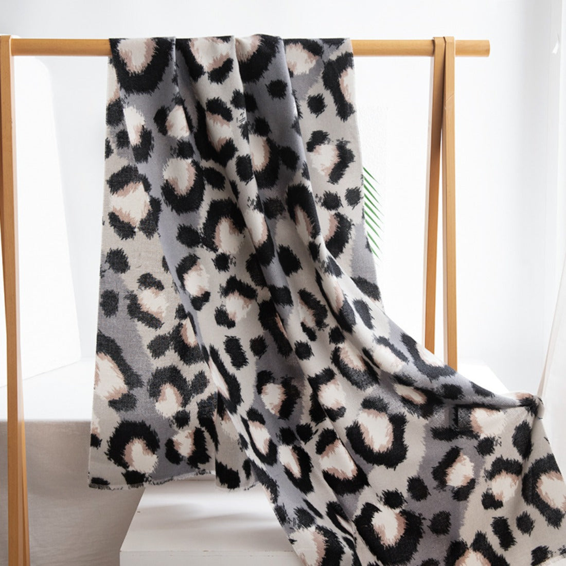 Scarvii - Cow Stripe Print Scarf