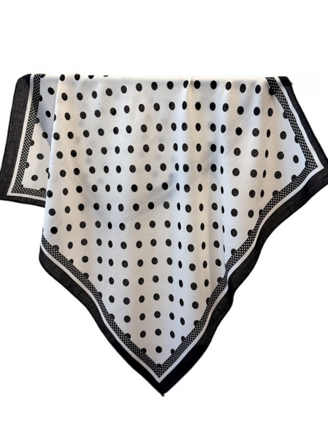 Scarvii - Square Scarf with Polka Dots – Classic & Stylish