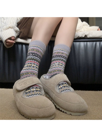 Rufia - Cozy Fair Isle Crew Sock