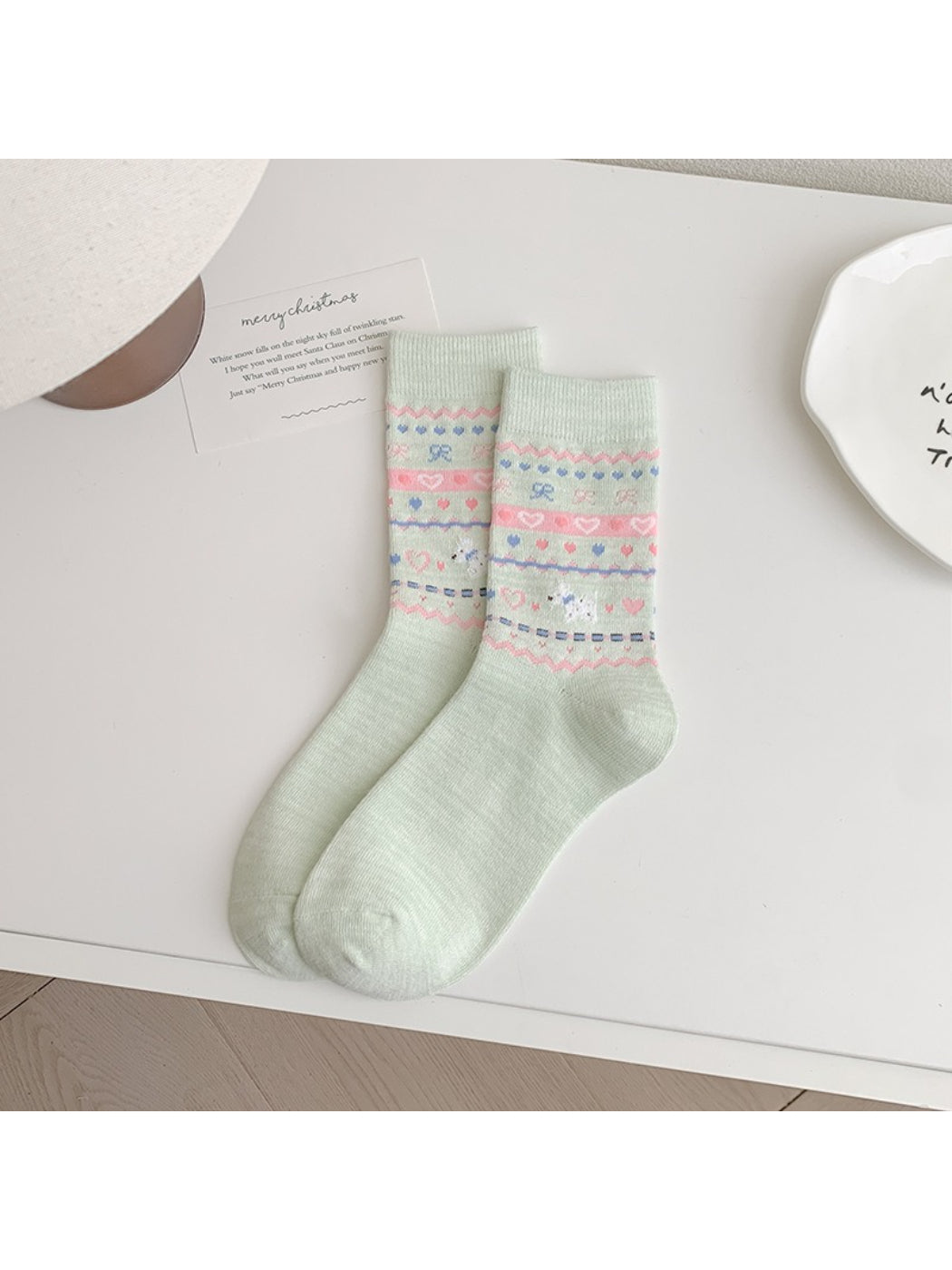 Rufia - Pastel Nordic Pattern Crew Socks product image 7